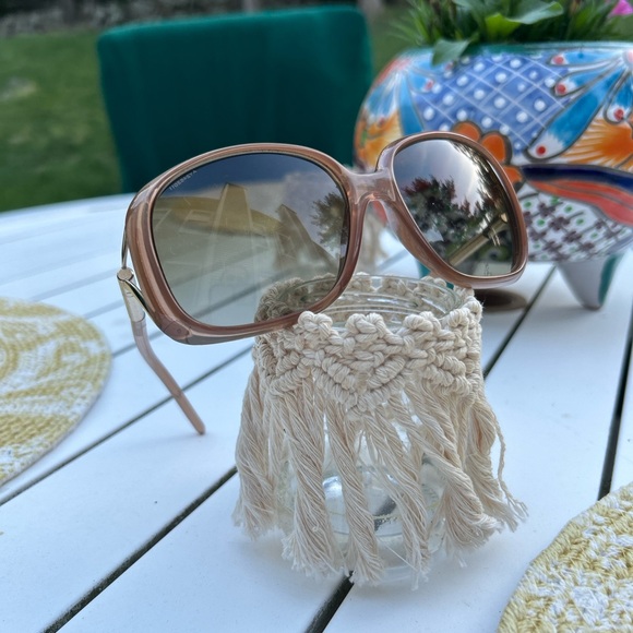 BURBERRY Brown Square Sunglasses Polarized Lens with Box - Picture 2 of 5